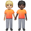 Deux Personnes Se Tenant La Main: Peau Moyennement Claire, Peau Foncée Deux Personnes Se Tenant La Main: Peau Moyennement Claire, Peau Foncée