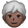 Personne: Peau Foncée, Cheveux Blancs Personne: Peau Foncée, Cheveux Blancs