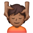 Personne Qui Se Fait Masser: Peau Moyennement Foncée Personne Qui Se Fait Masser: Peau Moyennement Foncée