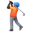 Joueur De Golf: Peau Foncée Joueur De Golf: Peau Foncée