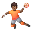 Personne Jouant Au Handball: Peau Moyennement Foncée Personne Jouant Au Handball: Peau Moyennement Foncée