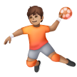 Personne Jouant Au Handball: Peau Moyenne Personne Jouant Au Handball: Peau Moyenne