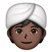 Personne En Turban: Peau Foncée Personne En Turban: Peau Foncée