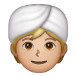 Personne En Turban: Peau Moyennement Claire Personne En Turban: Peau Moyennement Claire