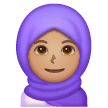 Femme Avec Foulard: Peau Moyenne Femme Avec Foulard: Peau Moyenne