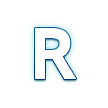 Symbole Indicateur Régional Lettre R Symbole Indicateur Régional Lettre R