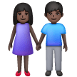 Femme Et Homme Se Tenant La Main: Peau Foncée Femme Et Homme Se Tenant La Main: Peau Foncée