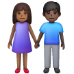 Femme Et Homme Se Tenant La Main: Peau Moyennement Foncée, Peau Foncée Femme Et Homme Se Tenant La Main: Peau Moyennement Foncée, Peau Foncée