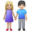 Femme Et Homme Se Tenant La Main: Peau Moyennement Claire, Peau Claire Femme Et Homme Se Tenant La Main: Peau Moyennement Claire, Peau Claire