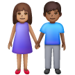 Femme Et Homme Se Tenant La Main: Peau Moyenne, Peau Moyennement Foncée Femme Et Homme Se Tenant La Main: Peau Moyenne, Peau Moyennement Foncée