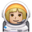 Astronaute Femme: Peau Moyennement Claire Astronaute Femme: Peau Moyennement Claire
