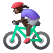 Cycliste Femme: Peau Foncée Cycliste Femme: Peau Foncée
