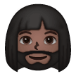 Femme: Peau Foncée, Barbe Femme: Peau Foncée, Barbe