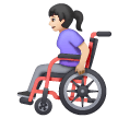 Femme En Fauteuil Roulant Manuel: Peau Claire Femme En Fauteuil Roulant Manuel: Peau Claire