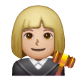 Juge Femme: Peau Moyennement Claire Juge Femme: Peau Moyennement Claire