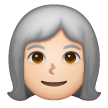 Femme: Peau Claire, Cheveux Blancs Femme: Peau Claire, Cheveux Blancs
