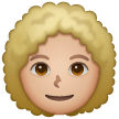 Femme: Peau Moyennement Claire, Cheveux Bouclés Femme: Peau Moyennement Claire, Cheveux Bouclés