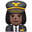 Pilote Femme: Peau Foncée Pilote Femme: Peau Foncée