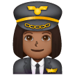 Pilote Femme: Peau Moyennement Foncée Pilote Femme: Peau Moyennement Foncée