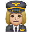 Pilote Femme: Peau Moyennement Claire Pilote Femme: Peau Moyennement Claire