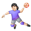 Handballeuse: Peau Claire Handballeuse: Peau Claire