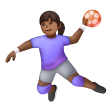 Handballeuse: Peau Moyennement Foncée Handballeuse: Peau Moyennement Foncée