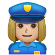 Policière: Peau Moyennement Claire Policière: Peau Moyennement Claire