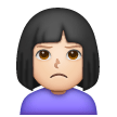 Femme Qui Boude: Peau Claire Femme Qui Boude: Peau Claire
