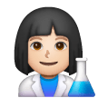 Scientifique Femme: Peau Claire Scientifique Femme: Peau Claire