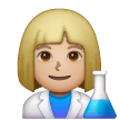 Scientifique Femme: Peau Moyennement Claire Scientifique Femme: Peau Moyennement Claire