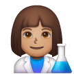 Scientifique Femme: Peau Moyenne Scientifique Femme: Peau Moyenne