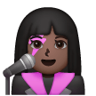 Chanteuse: Peau Foncée Chanteuse: Peau Foncée