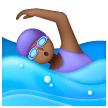 Nageuse: Peau Moyennement Foncée Nageuse: Peau Moyennement Foncée