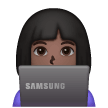 Informaticienne: Peau Foncée Informaticienne: Peau Foncée