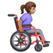 Femme en fauteuil roulant manuel tournée vers la droite: Peau Moyenne Femme en fauteuil roulant manuel tournée vers la droite: Peau Moyenne