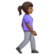 Femme marchant vers la droite: Peau Moyennement Foncée Femme marchant vers la droite: Peau Moyennement Foncée