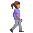Femme marchant vers la droite: Peau Moyenne Femme marchant vers la droite: Peau Moyenne