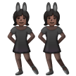 Femmes Avec Des Oreilles De Lapin: Peau Foncée Femmes Avec Des Oreilles De Lapin: Peau Foncée
