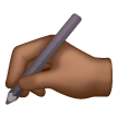 Main Qui Écrit: Peau Moyennement Foncée Main Qui Écrit: Peau Moyennement Foncée