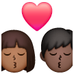 Beijo - Homem: Tom de pele médio-escuro, Mulher: Tom de pele escuro para Samsung One UI 7.0 April 2025