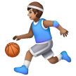 Homem Jogando Basquete: Pele Morena para Samsung One UI 7.0 April 2025