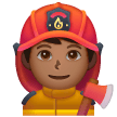 Man Firefighter: Medium-Dark Skin Tone para Samsung One UI 7.0 April 2025