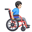 Man in Manual Wheelchair Facing Right: Light Skin Tone Man in Manual Wheelchair Facing Right: Light Skin Tone