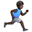 Man Running Facing Right: Dark Skin Tone Man Running Facing Right: Dark Skin Tone