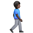 Man Walking Facing Right: Dark Skin Tone Man Walking Facing Right: Dark Skin Tone