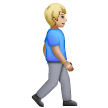 Homem caminhando de frente para a direita: tom de pele médio-claro para Samsung One UI 7.0 April 2025