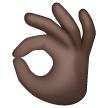 OK Hand: Dark Skin Tone for Samsung One UI 7.0 April 2025