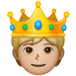 Personne Avec Couronne: Peau Moyennement Claire pour Samsung One UI 7.0 April 2025