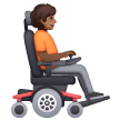 Person in Motorized Wheelchair Facing Right: Medium-Dark Skin Tone Person in Motorized Wheelchair Facing Right: Medium-Dark Skin Tone
