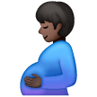 Pregnant Man: Dark Skin Tone for Samsung One UI 7.0 April 2025